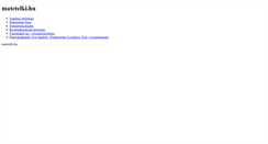 Desktop Screenshot of matetelki.hu